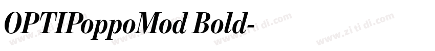 OPTIPoppoMod Bold字体转换